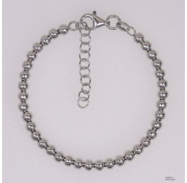 F220484, Round 4mm Beads Adjustable Bracelet Anklet Necklace