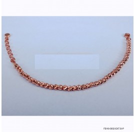 Round 4mm Slash Cut Beads Adjustable Bracelet
