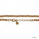 Round 4mm Slash Cut Beads Adjustable Bracelet