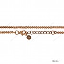 Round 2.5mm Slash Cut Beads Adjustable Bracelet