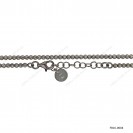 Round 2.5mm Slash Cut Beads Adjustable Bracelet