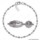 PLOVTY-ROB, 2.5mm Bead Oval Swirl and Round Brite DC Cut Alternating Adjustable