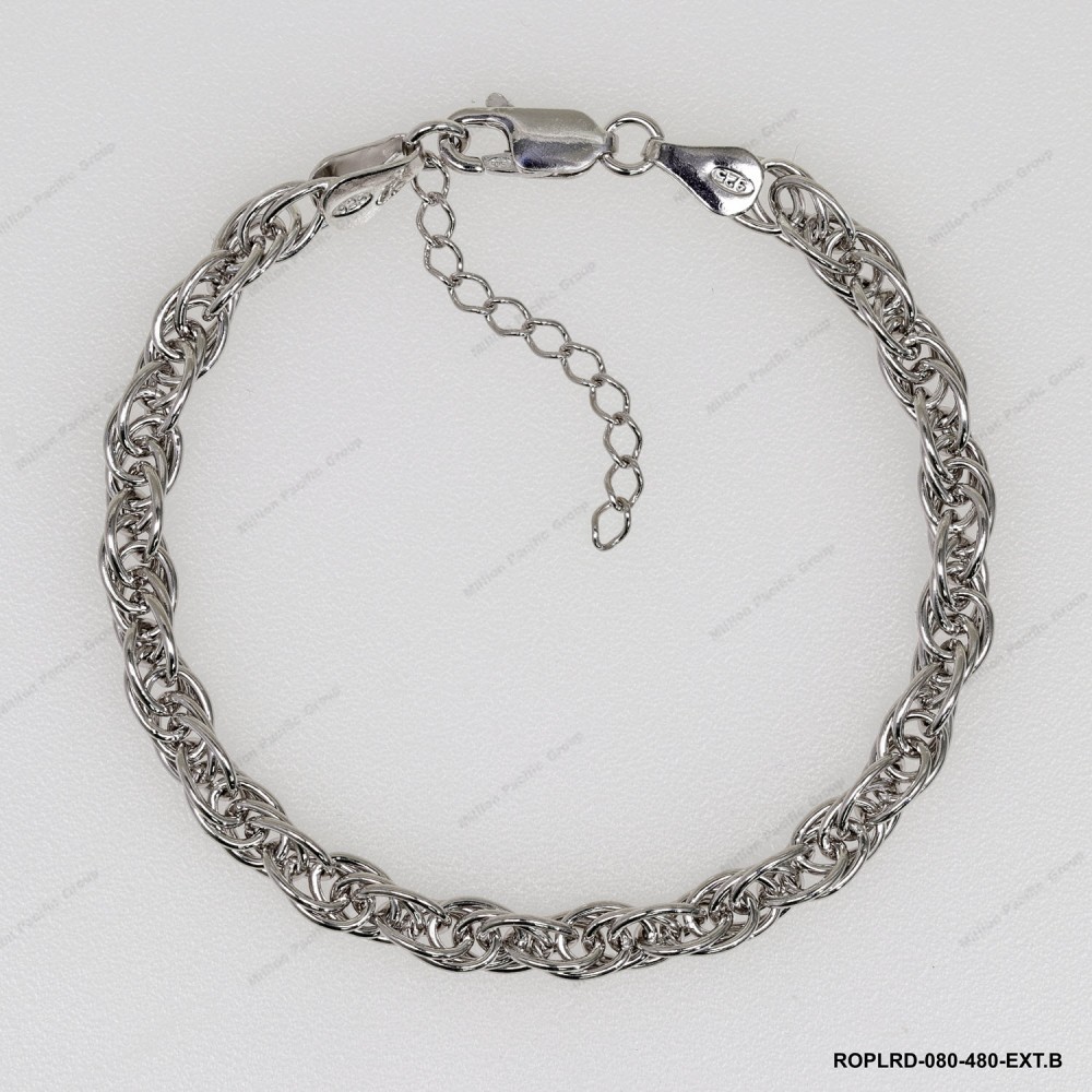 Round Loose Rope Chain~4.8mm Adjustagle Bracelet