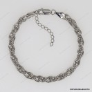 Round Loose Rope Chain~4.8mm Adjustagle Bracelet