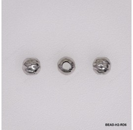Hammered Round Beads 6mm