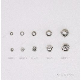 Round Bead Slash Cut Two holes