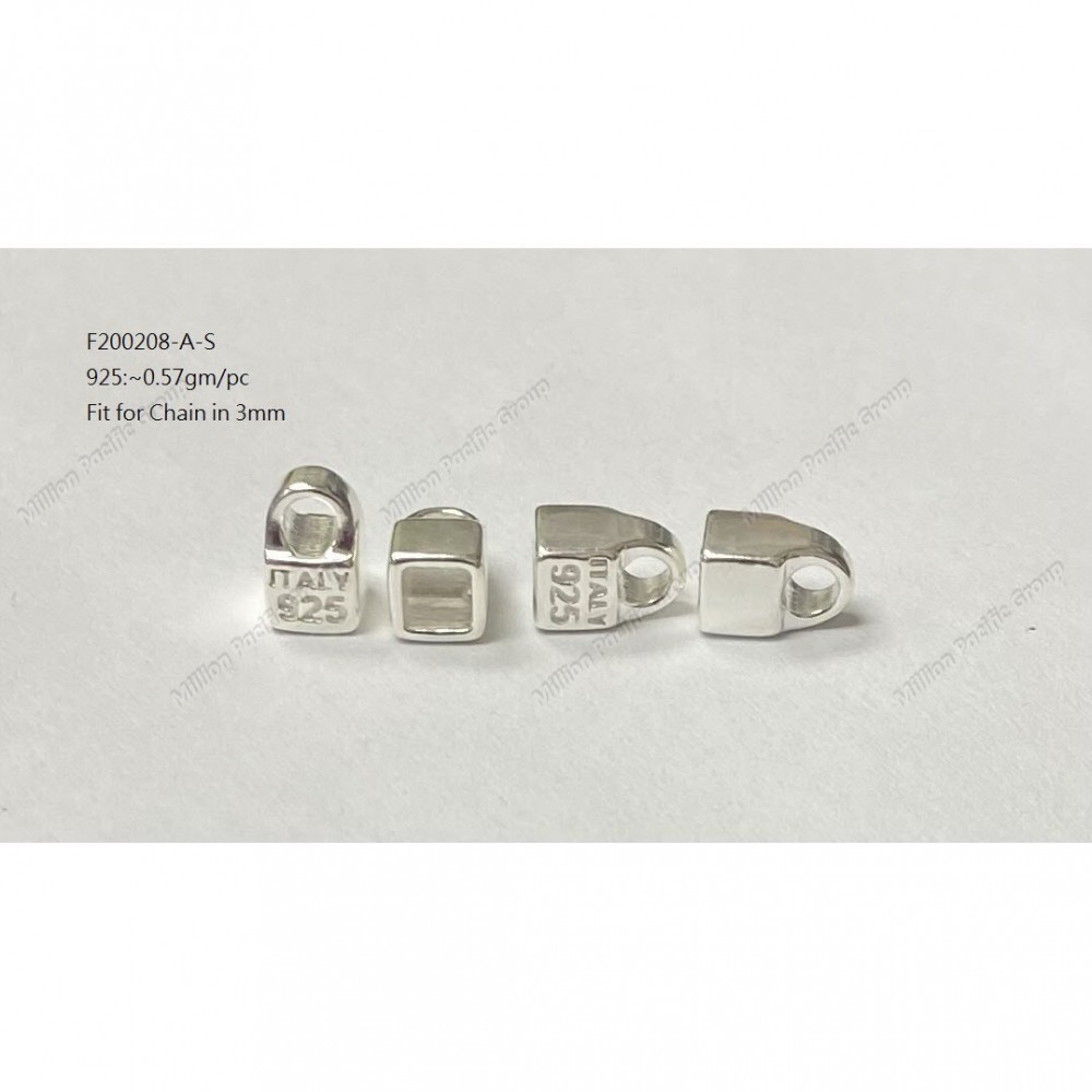 M039C-300 Square Casting End Cap Fit for 3mm Square chain