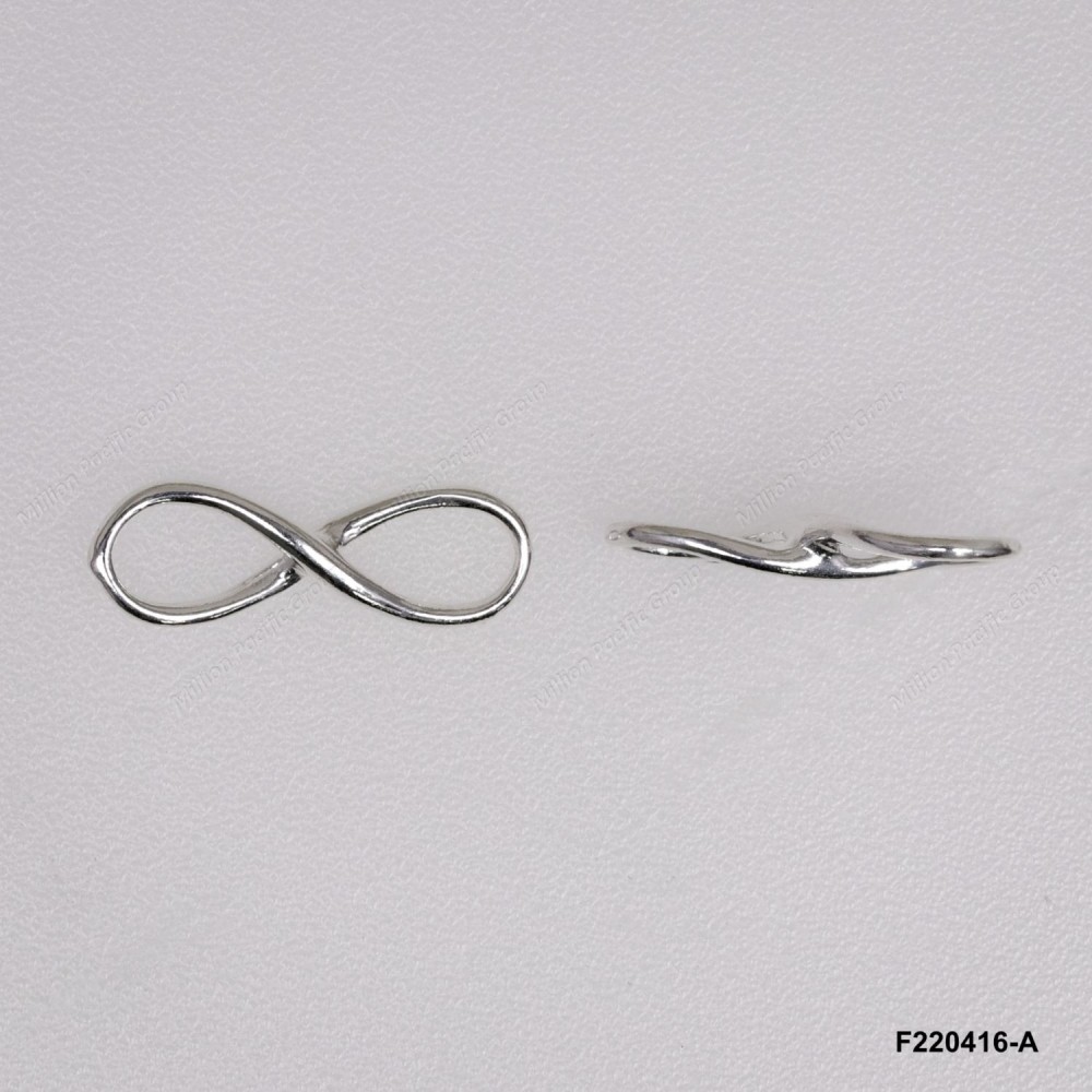 Infinity for Bracelet Necklace Earring Pendant DIY ~6.6x20.4mm