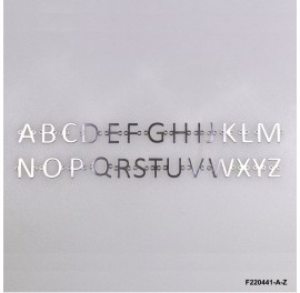 Letters A-Z Connector Bracelet Necklace components DIY findings Two Fixed Ring Highness~10-11mm