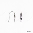 M013, Oval Ear Wire Earring Hook with Fix Ring