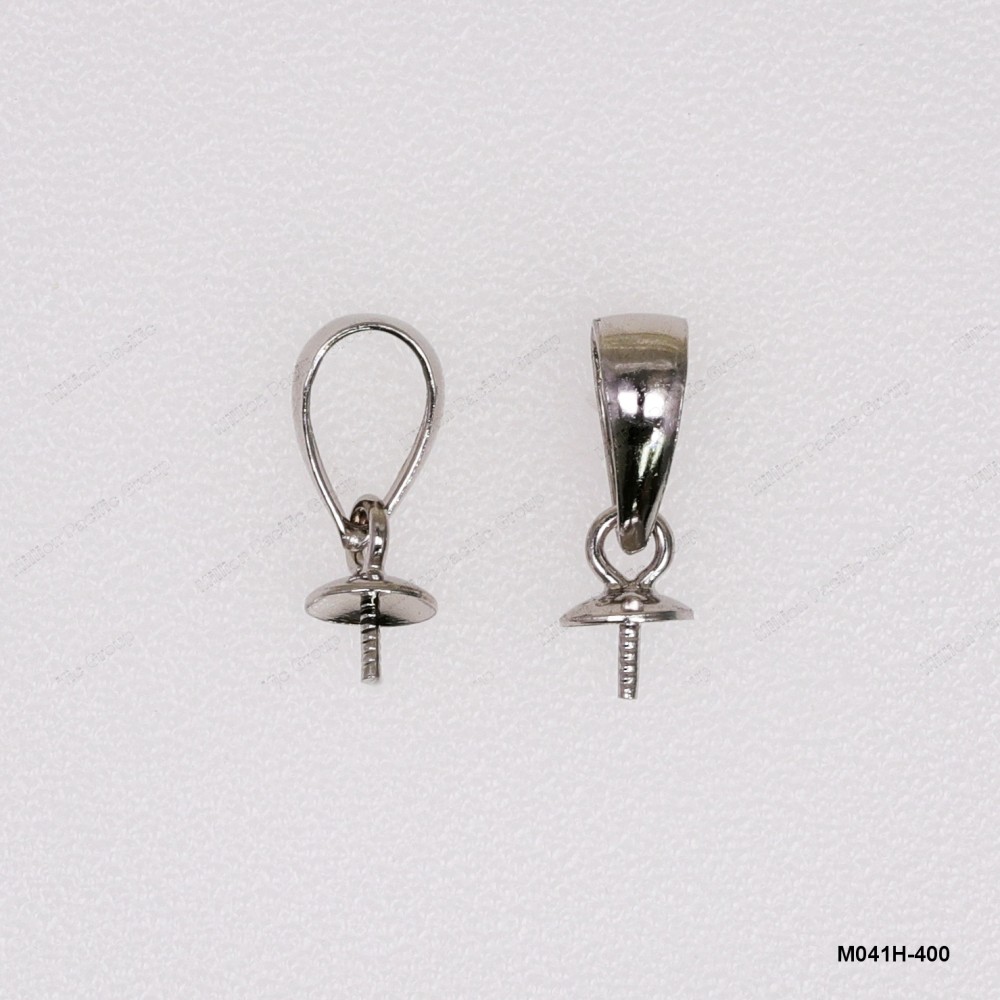 M041H-400, Closed Bails with 4mm Pearl Cup