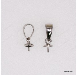 M041H-400, Closed Bails with 4mm Pearl Cup