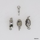 M046Z-640, Bean Pin Clasp Press Pearl Clasp ~6.4x10mm