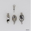 M046Z-750, Bean Pin Clasp Press Pearl Clasp ~7.5 x 11.8mm