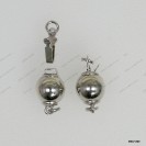 M047-800, Rounb Bead Pearl Clasp ~8mm