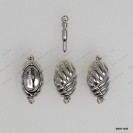 M049-1000, Bean Pin Clasp Pearl Clasp ~10x15mm