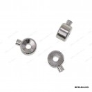 M070,Cable Wire Clasp for full drill pearls gemstones crystals, Slim shape 3mm