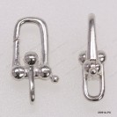 M091A, Ball design Trigger Clasp with Cross Ring, handmade