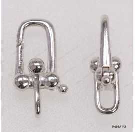 M091A, Ball design Trigger Clasp with Cross Ring, handmade