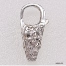 M095A, Pearl shape Design Trigger Clasp, No Ring, Handmade
