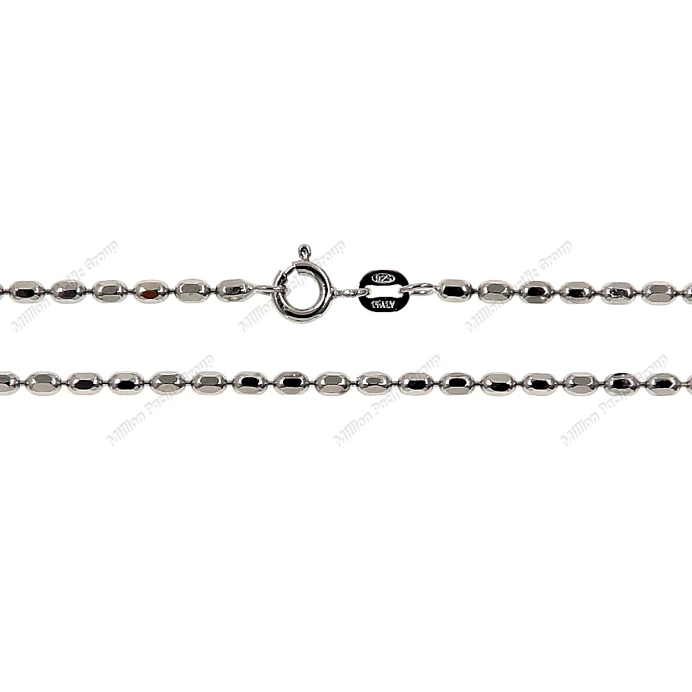 Bead Oval 8 Diamond Cut Chain