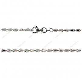 PLOVDR, Bead Oval Whirl Cone Cut Chain