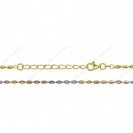 PLOVMN, Bead Oval Moon Cut Chain