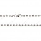 PLOVMN, Bead Oval Moon Cut Chain