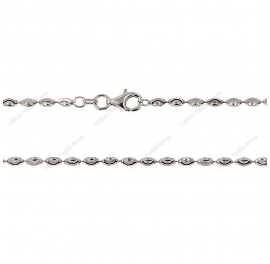 PLOVMN, Bead Oval Moon Cut Chain