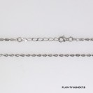 PLOVTY, Bead Oval Swirl Cut Chain
