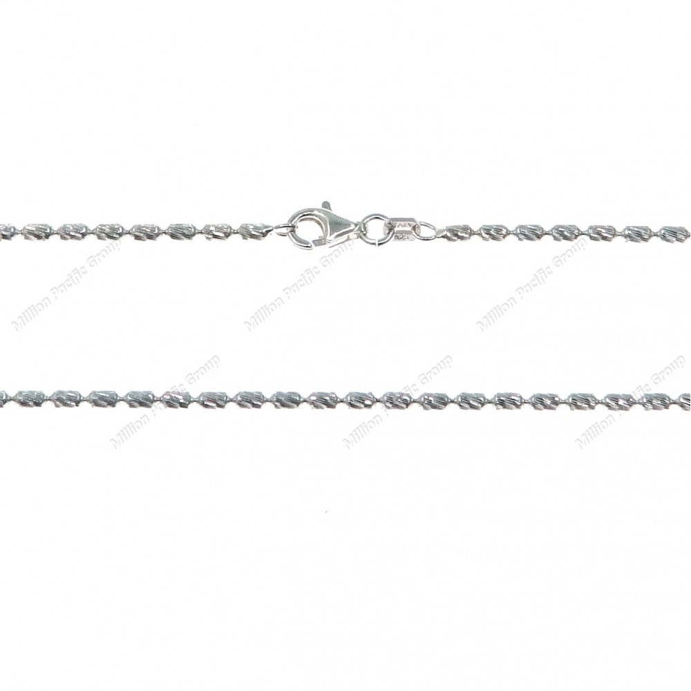 Bead Long Slash Cut Chain