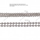 PLSL-SPRING, Bead Spring Elastic Round Slash Diamond cut Chain