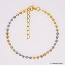 PLTY-030, Round 3mm Swirl Cut Bead Chain with Extender B