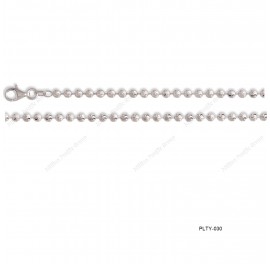 Round 3mm Swirl Cut Bead Chain