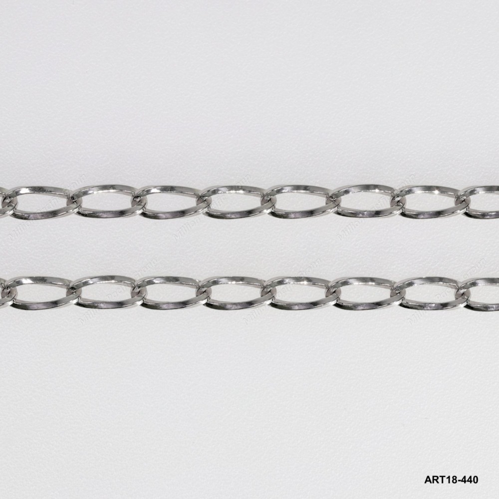 Long Link Infinity Rectangle wire Twisted Chain ~4.4mm