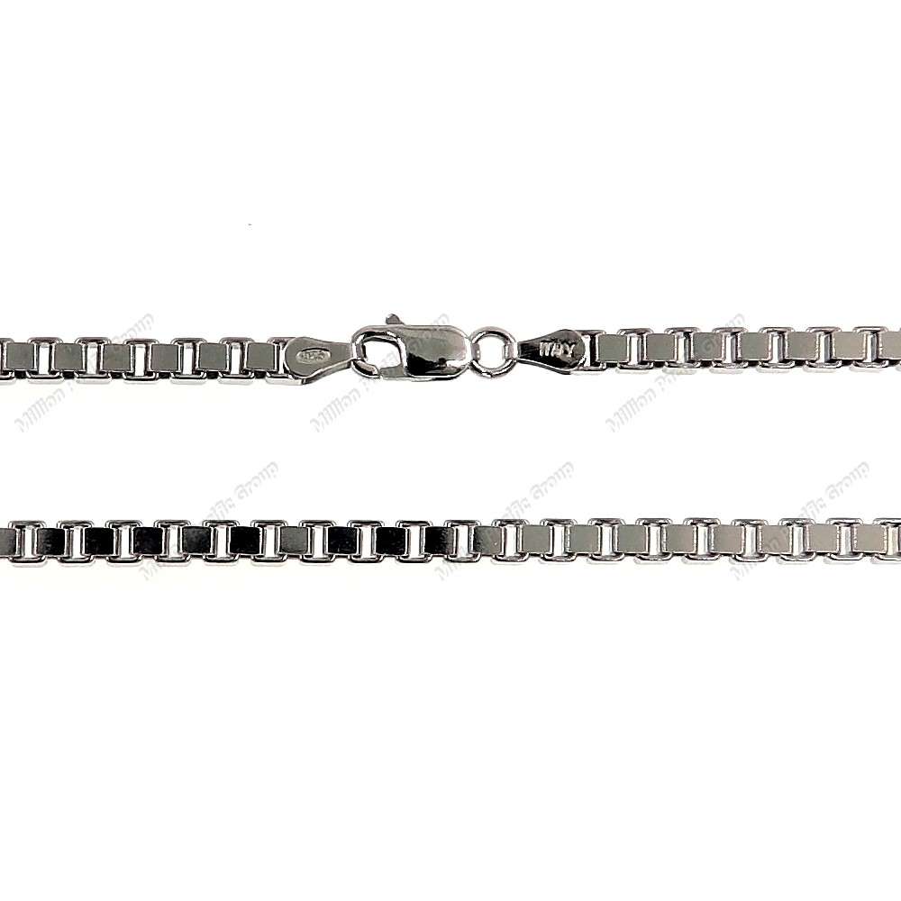 Box Chain No Diamond Cut Veneziana