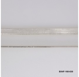 Etrusca 4 Lines Fixed Box Chain Veneziana