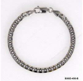 Greca Box Chain Oval 6 Diamond Cut Veneziana