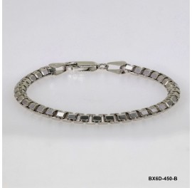 Greca Box Chain Oval 6 Diamond Cut Veneziana