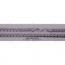 Pave Greca Box Chain Oval 6 Diamond Cut Veneziana