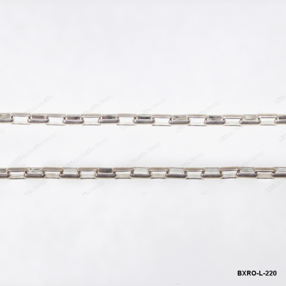 BXRO-L-220, Round Long Box Chain Veneziana