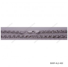 Stampled Twisted 2 Lines Box Chain Veneziana