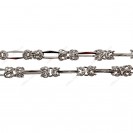 King Chain Bizantina with Special Triangle DC wire Rectangle link Alternating Hand Make Chain