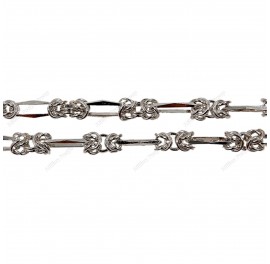 King Chain Bizantina with Special Triangle DC wire Rectangle link Alternating Hand Make Chain