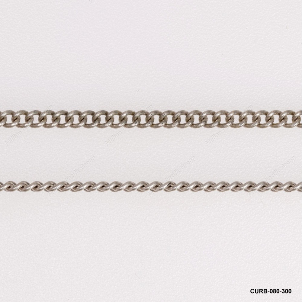 Tight Curb No Diamond Cut Chain Round Curb Chain