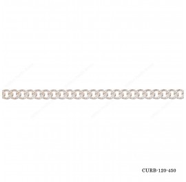 Tight Curb No Diamond Cut Chain Round Curb Chain