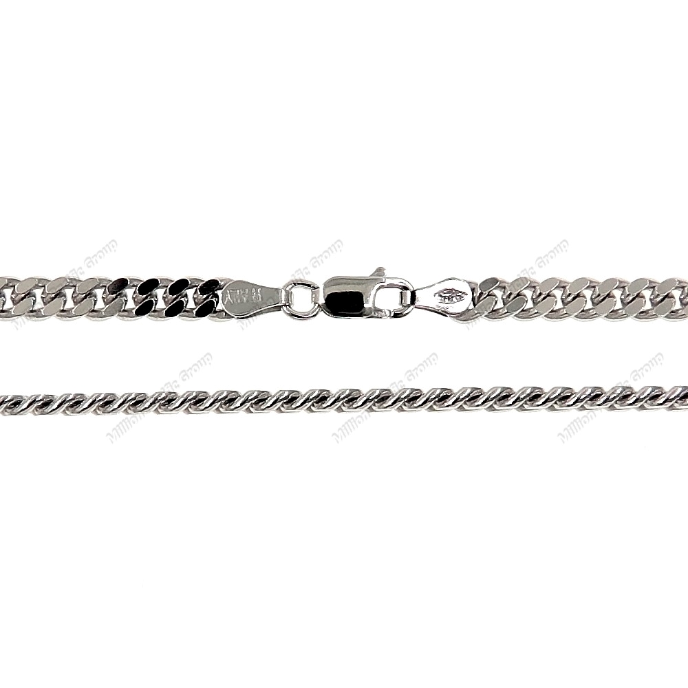 Tight Curb 2 side Diamond Cut Chain