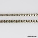 CURB2DOVA, Oval Curb 2 Diamond Cut Chain Miami CUBAN Hip Hop Chain