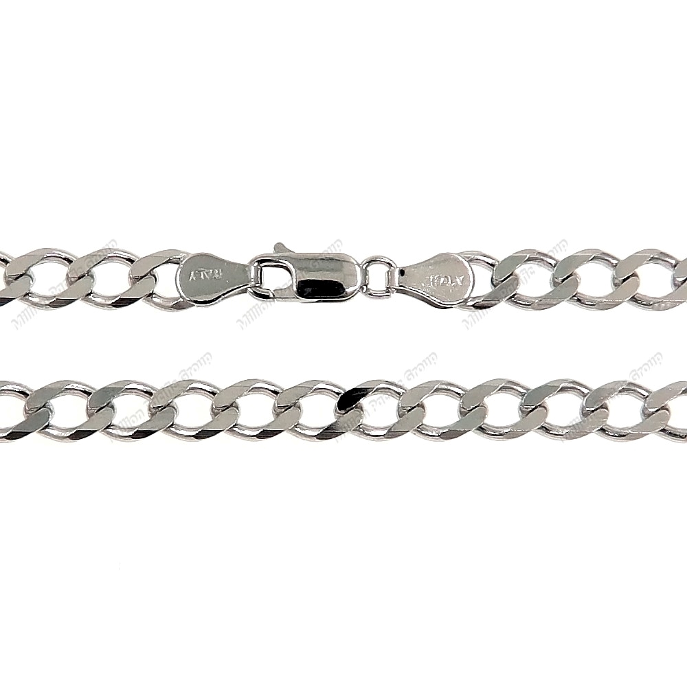 Open Curb 6 side Diamond Cut Chain
