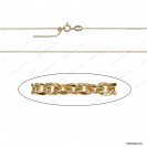 F200193, 4DC ROLO Cable Anchor Forzatina Round Bead Slider Pin End Necklace ~1.2mm